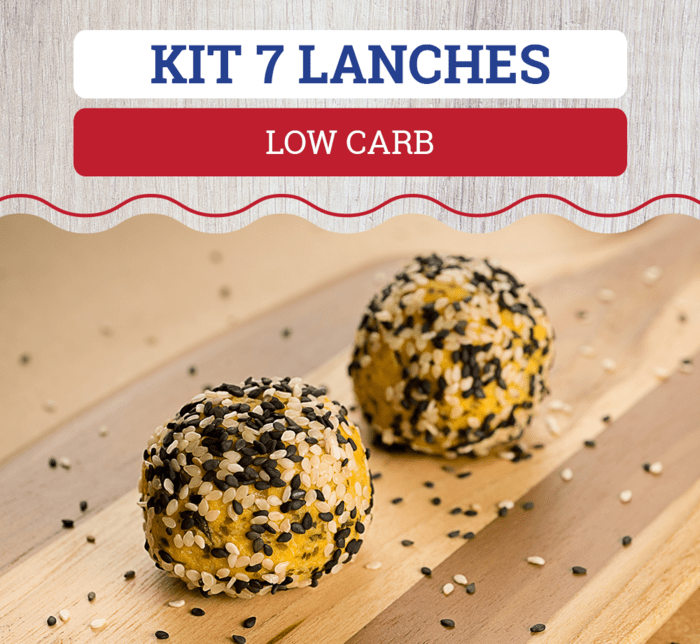 KIT 7 LANCHES LOW CARB