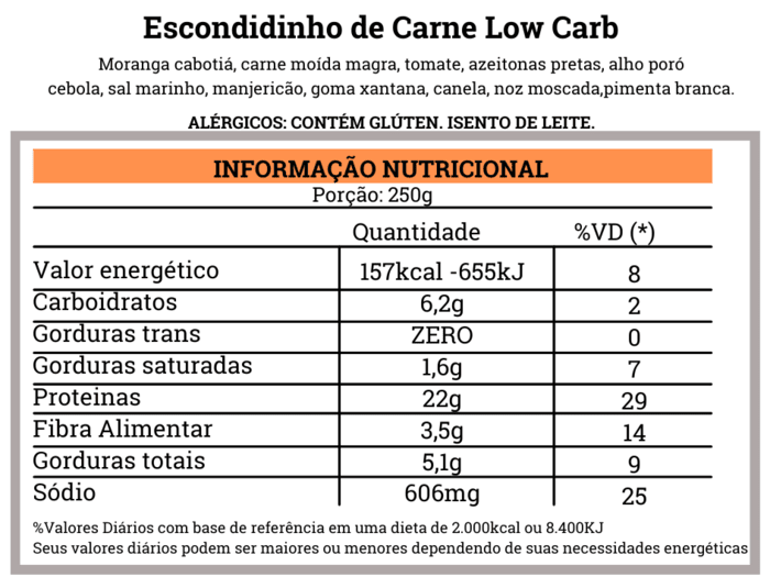 Escondidinho de Carne Low Carb