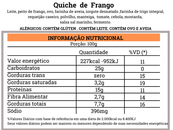 Quiche de Frango