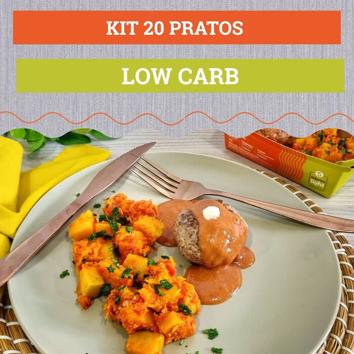 KIT 20 REFEIÇÕES LOW CARB 