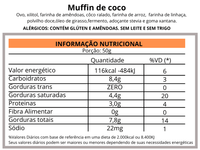 Muffin de Coco